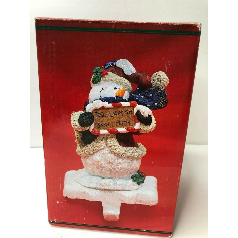 Snowman Stocking Holder Hanger